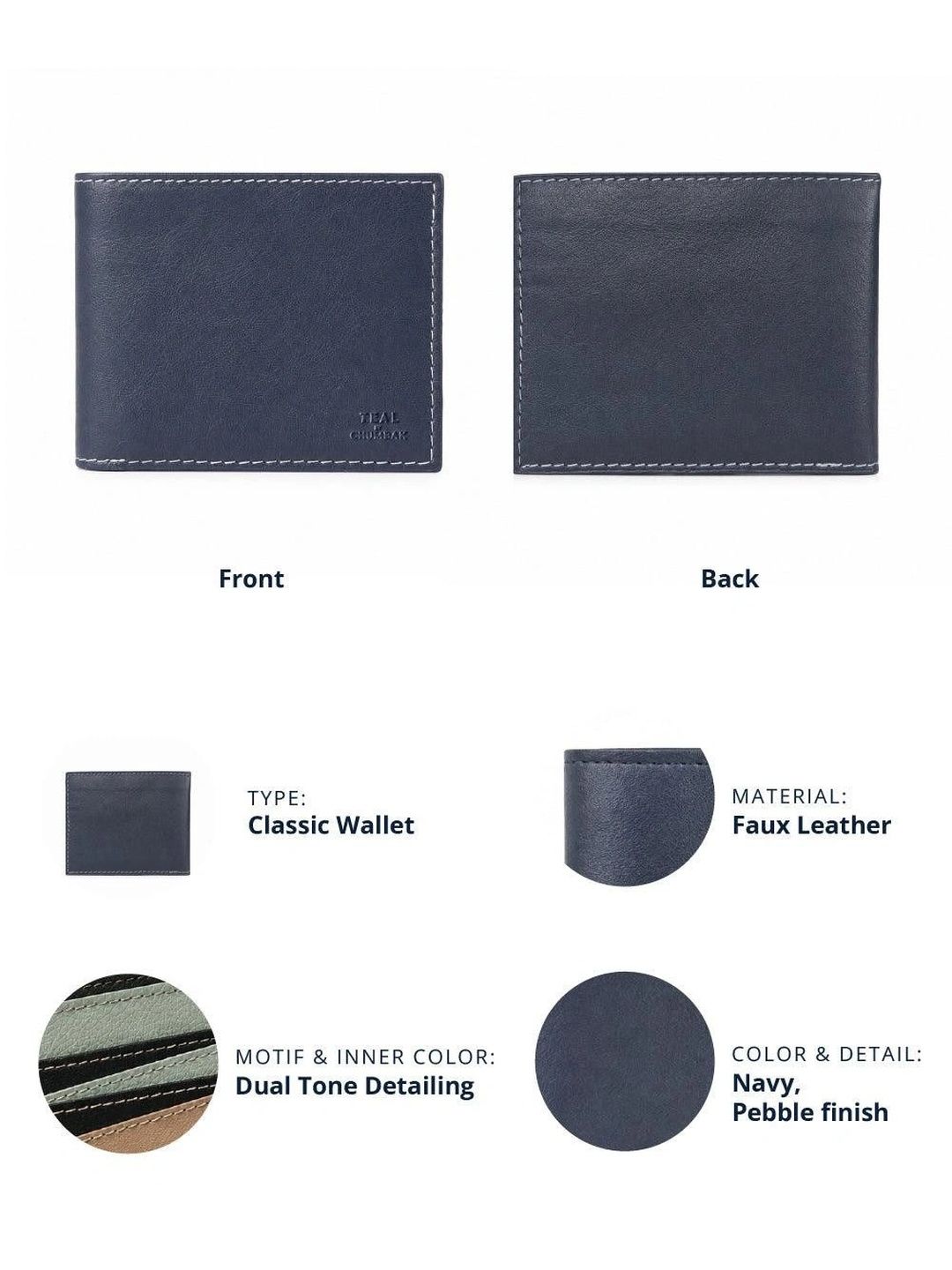 TEAL BY CHUMBAK Unisex Two Fold Wallet-picture-34