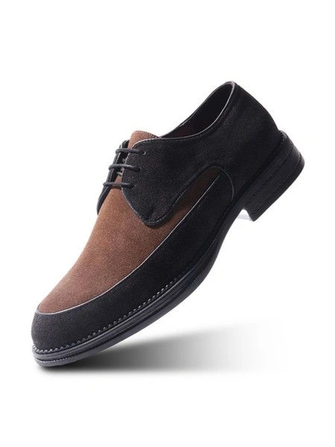 MONKSTORY Brown & Black Atelier 1860 Dual Tone Derby Lace-Ups-image-46