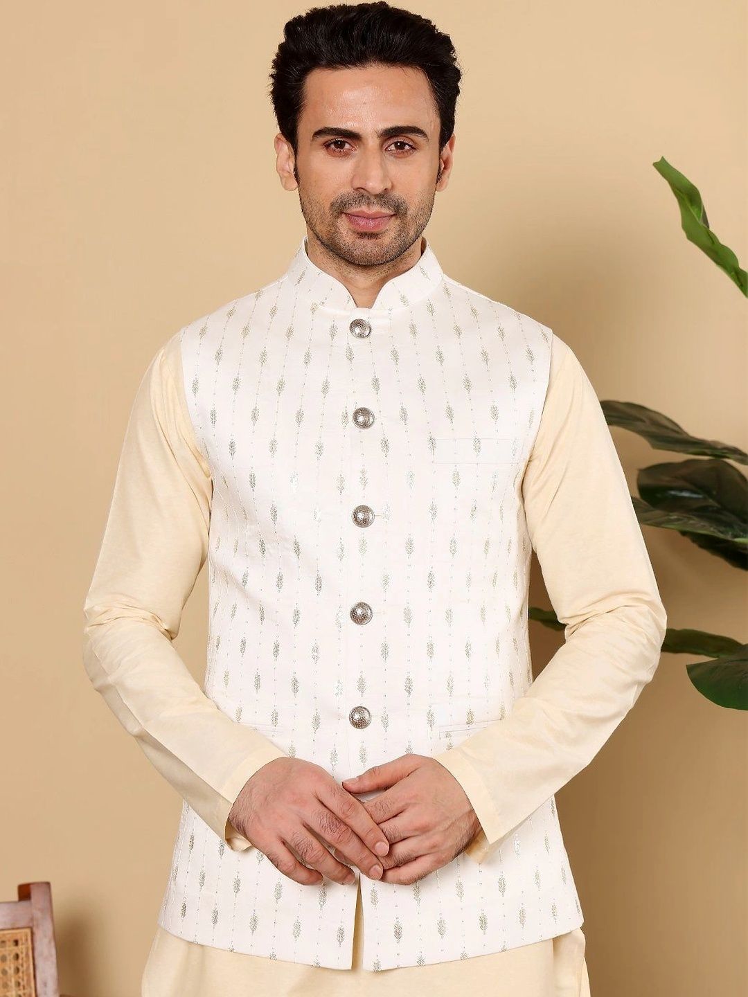 Anouk Woven Design Nehru Jackets-picture-16
