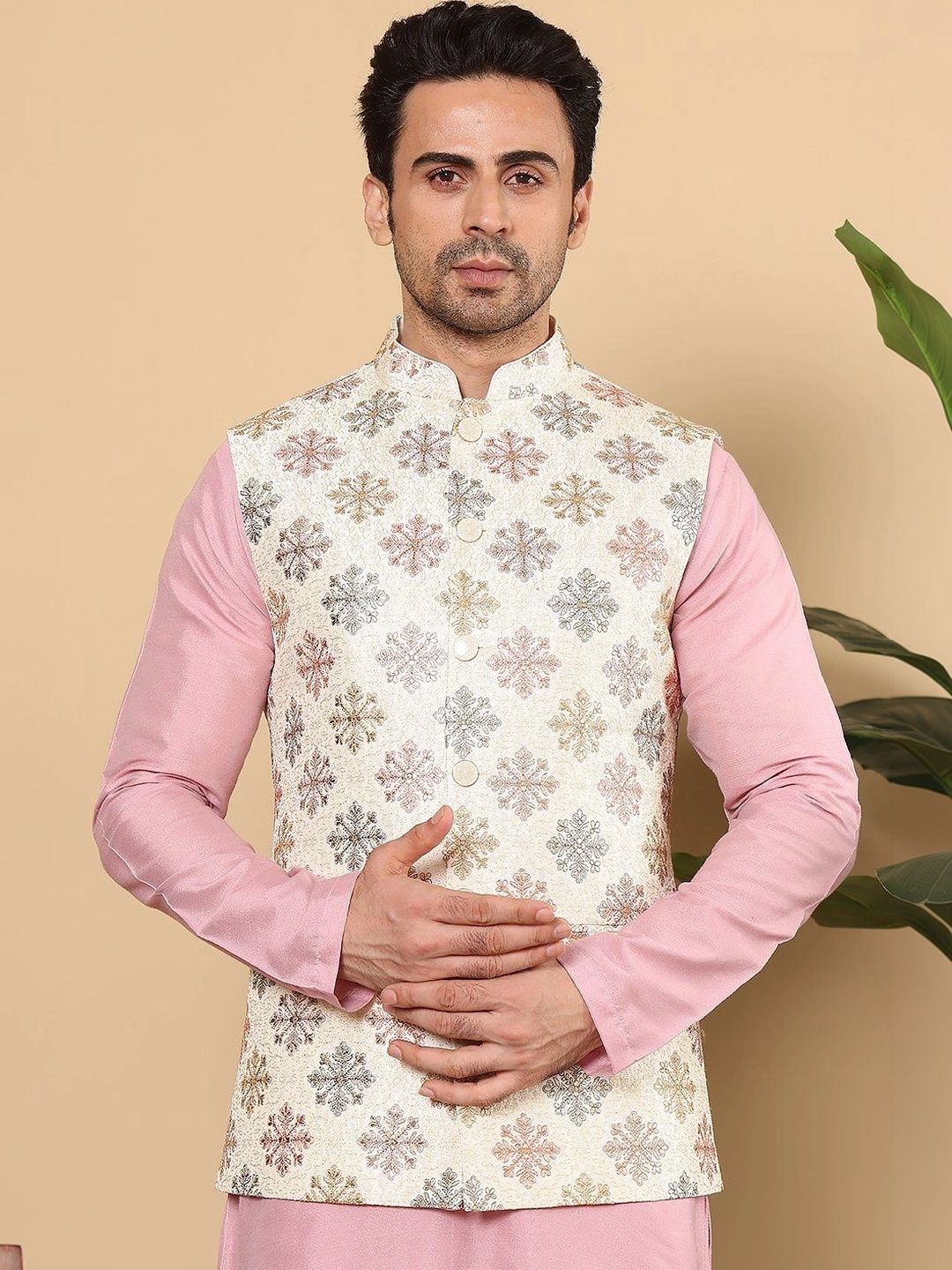 Anouk Woven Design Nehru Jackets-picture-19