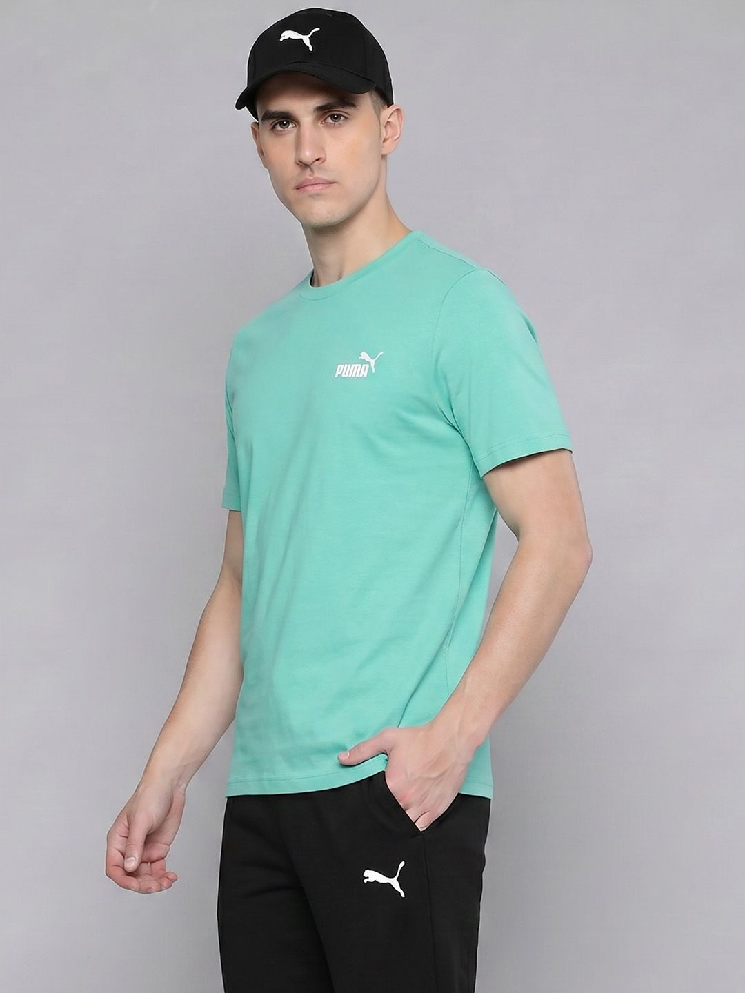 Puma Essentials Brand Logo Printed T-shirt-image-39