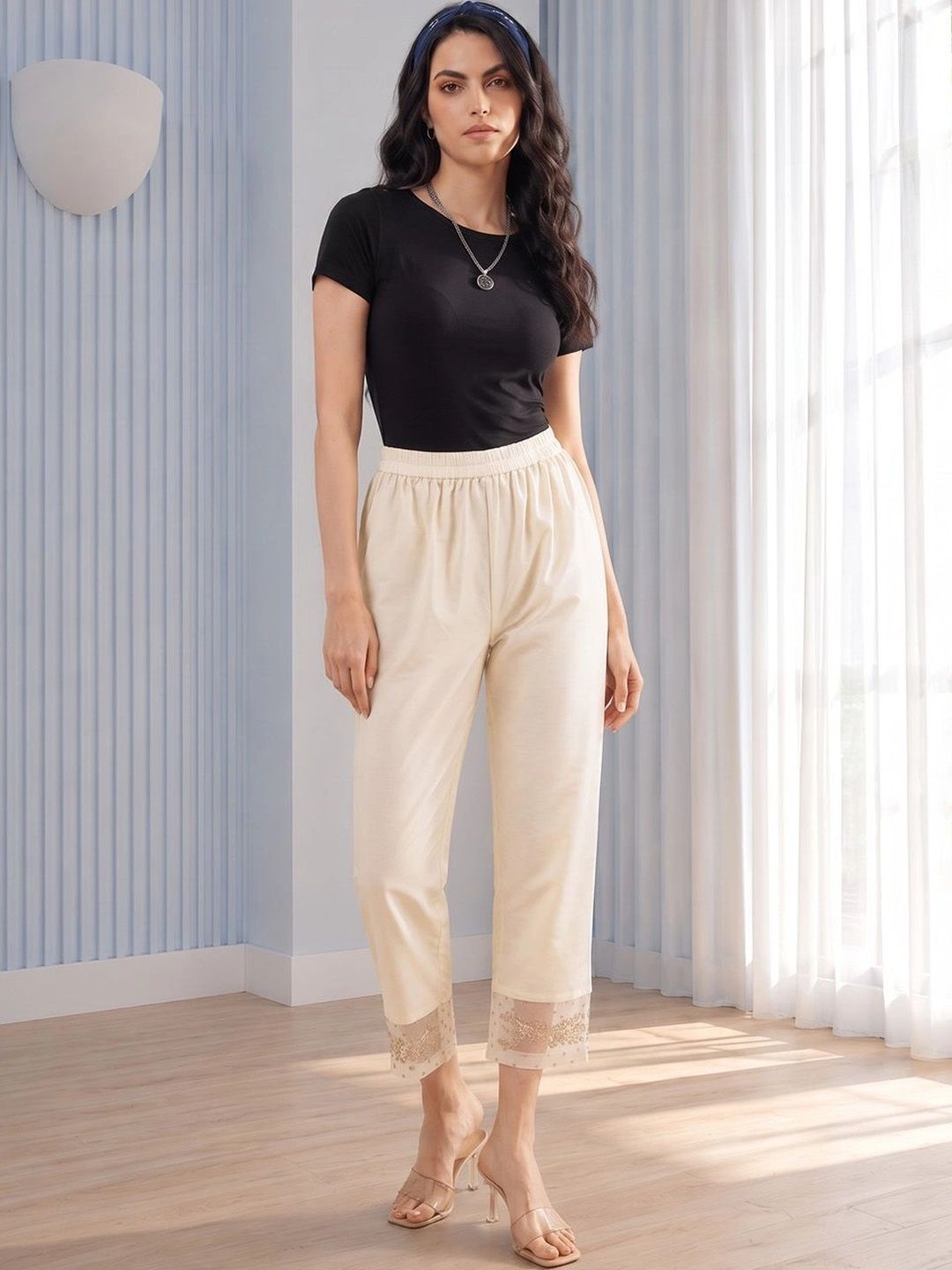 SZN Women Ethnic Motifs Trousers-picture-45
