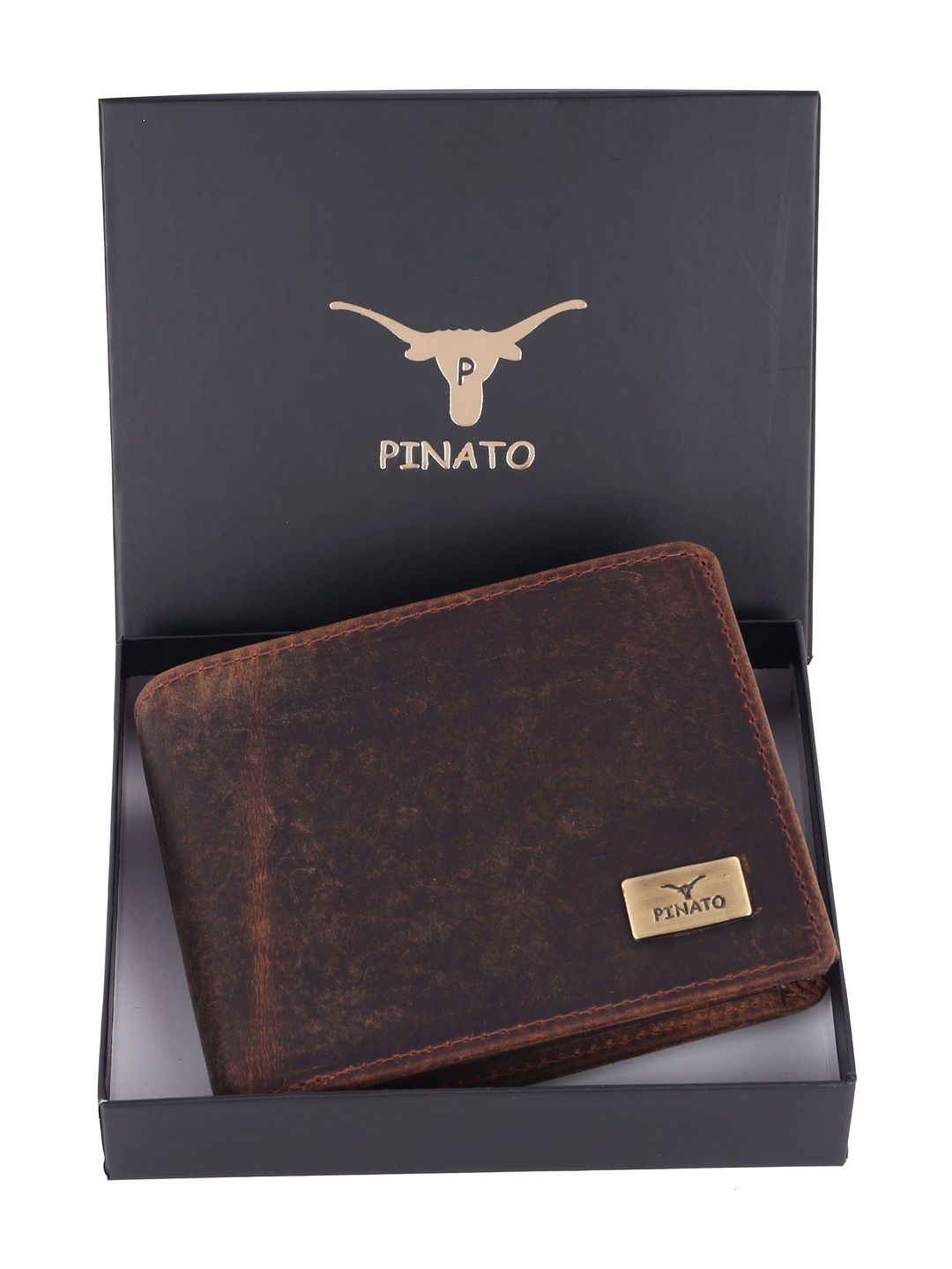 PINATO Men Textured Leather Two Fold Wallet-picture-51