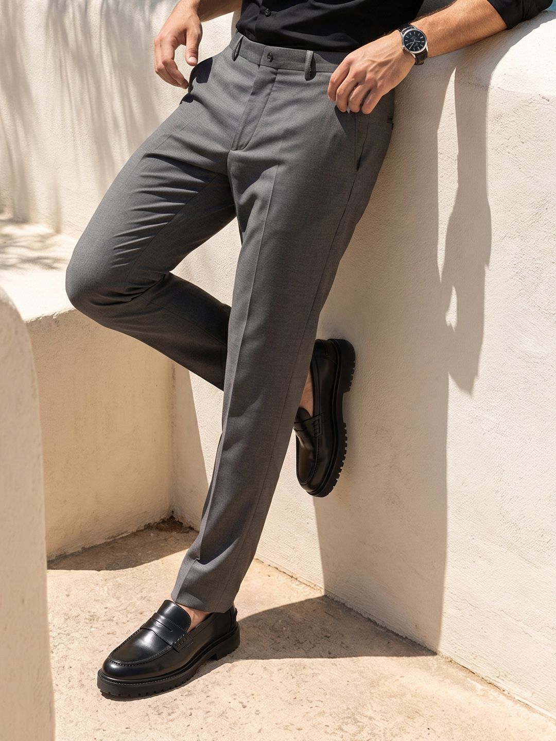 INVICTUS Men Woven Formal Trousers-picture-26