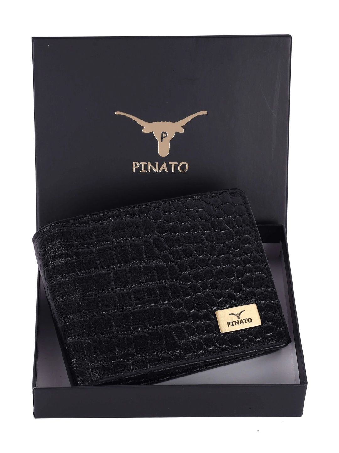 PINATO Men Textured Leather Two Fold Wallet-picture-30