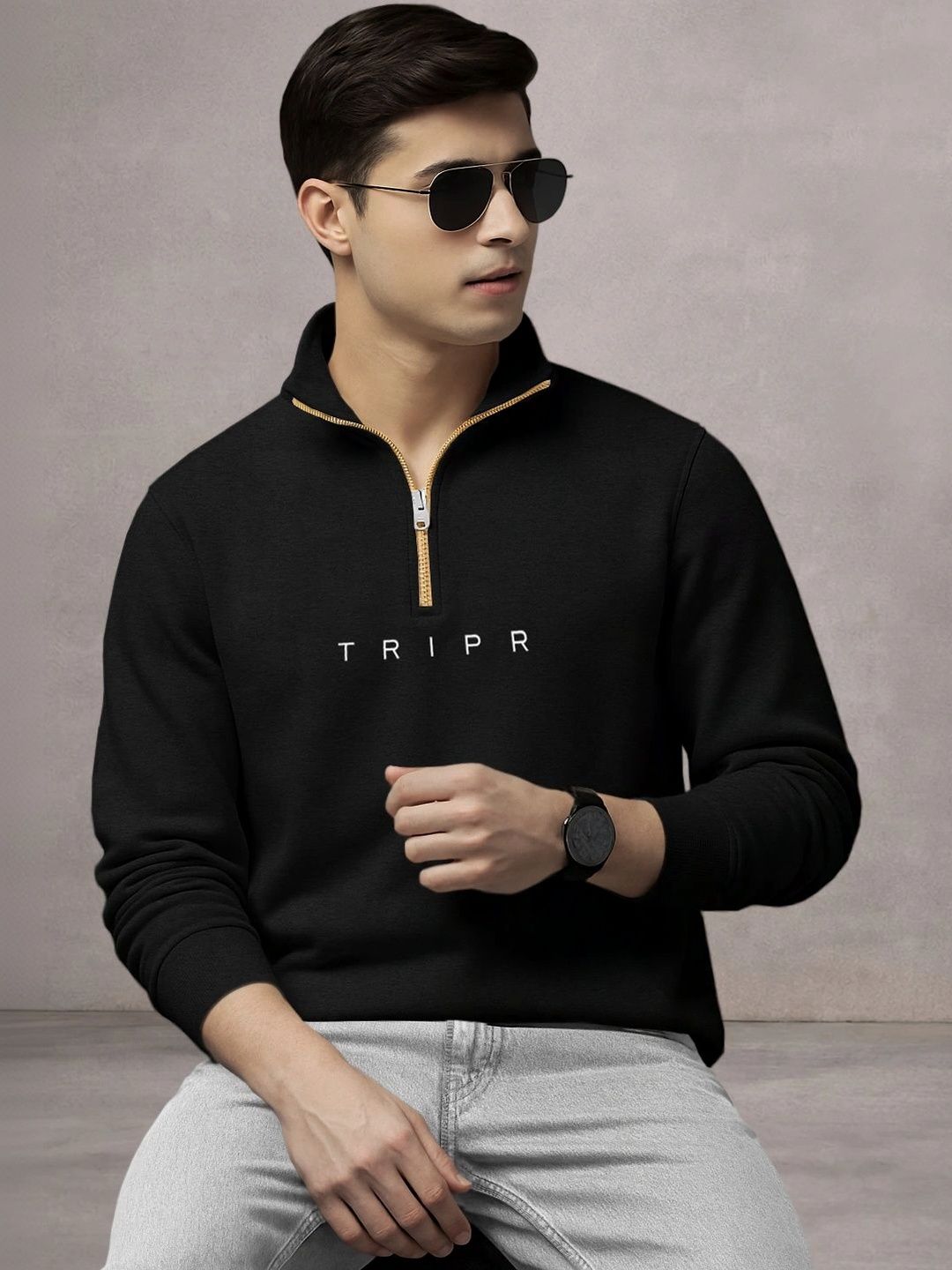 TRIPR Men Typography Pullover-picture-39