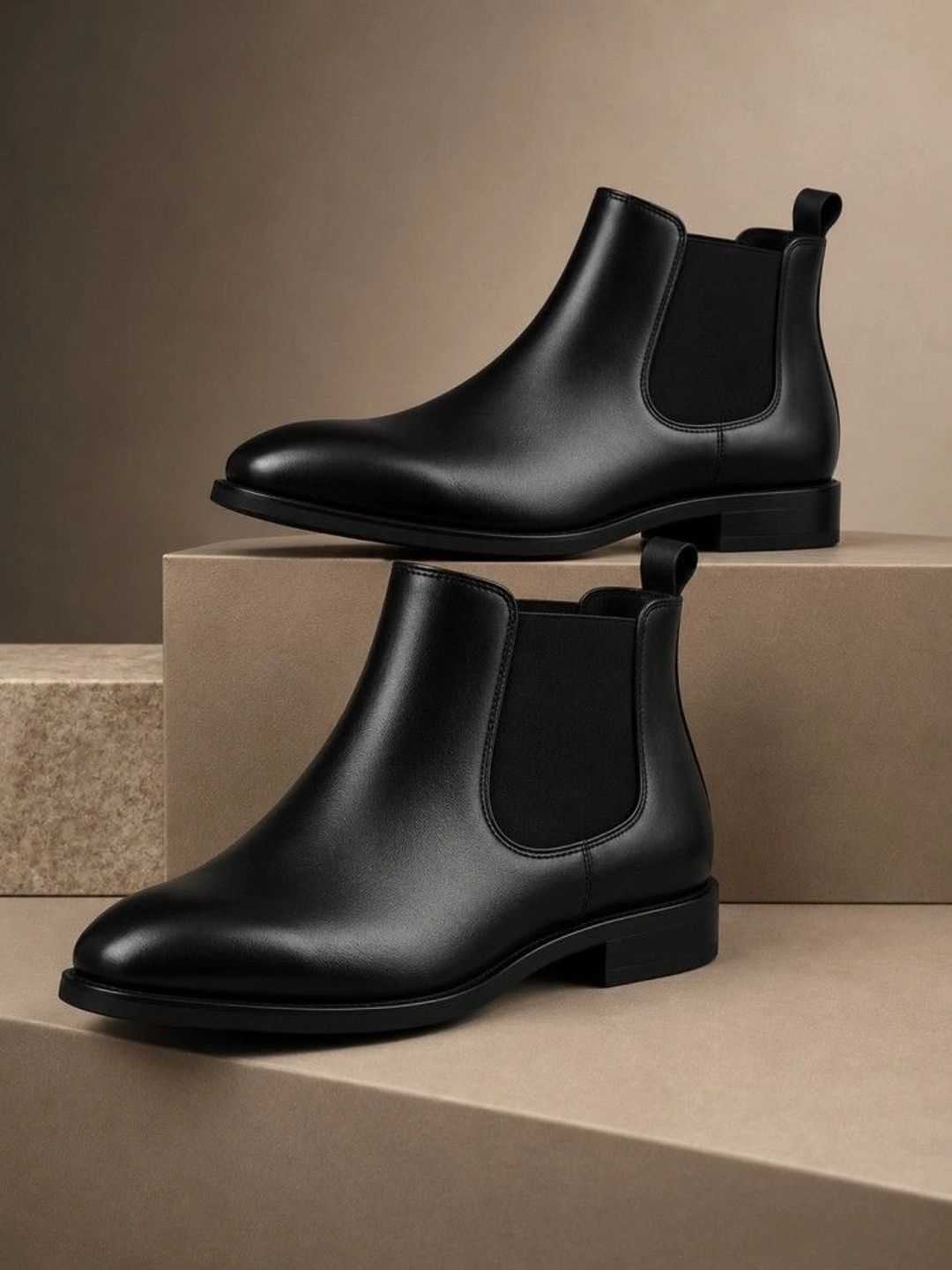 Knight Ace Men Round Toe Chelsea Boots-picture-24