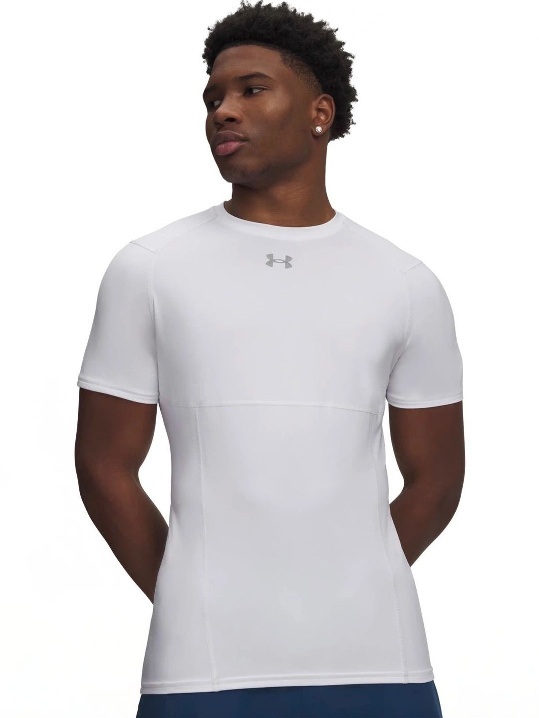 UNDER ARMOUR Men Brand Logo Slim Fit T-shirt-image-38