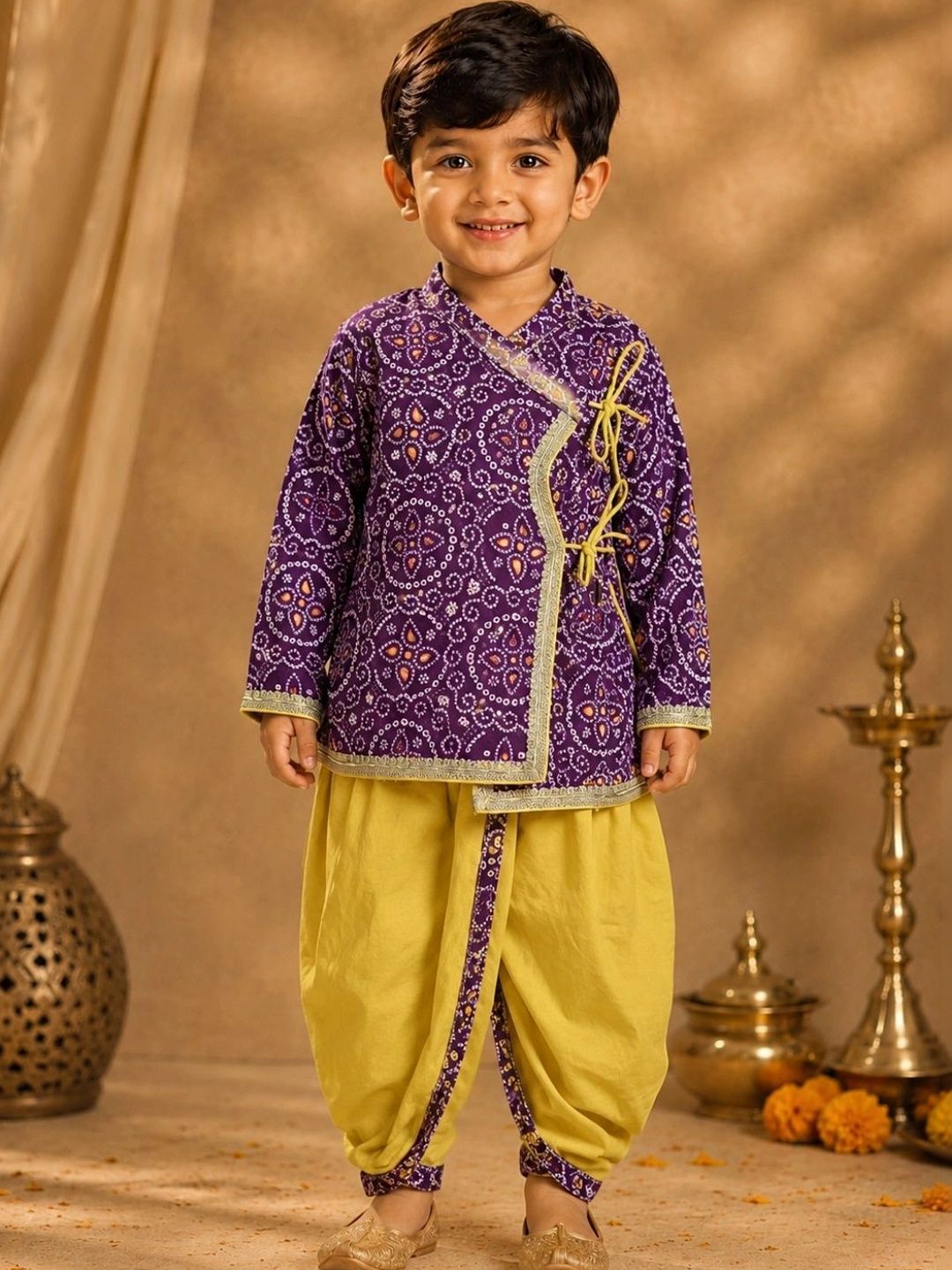KALINI Boys Printed Dhoti Pants-image-8