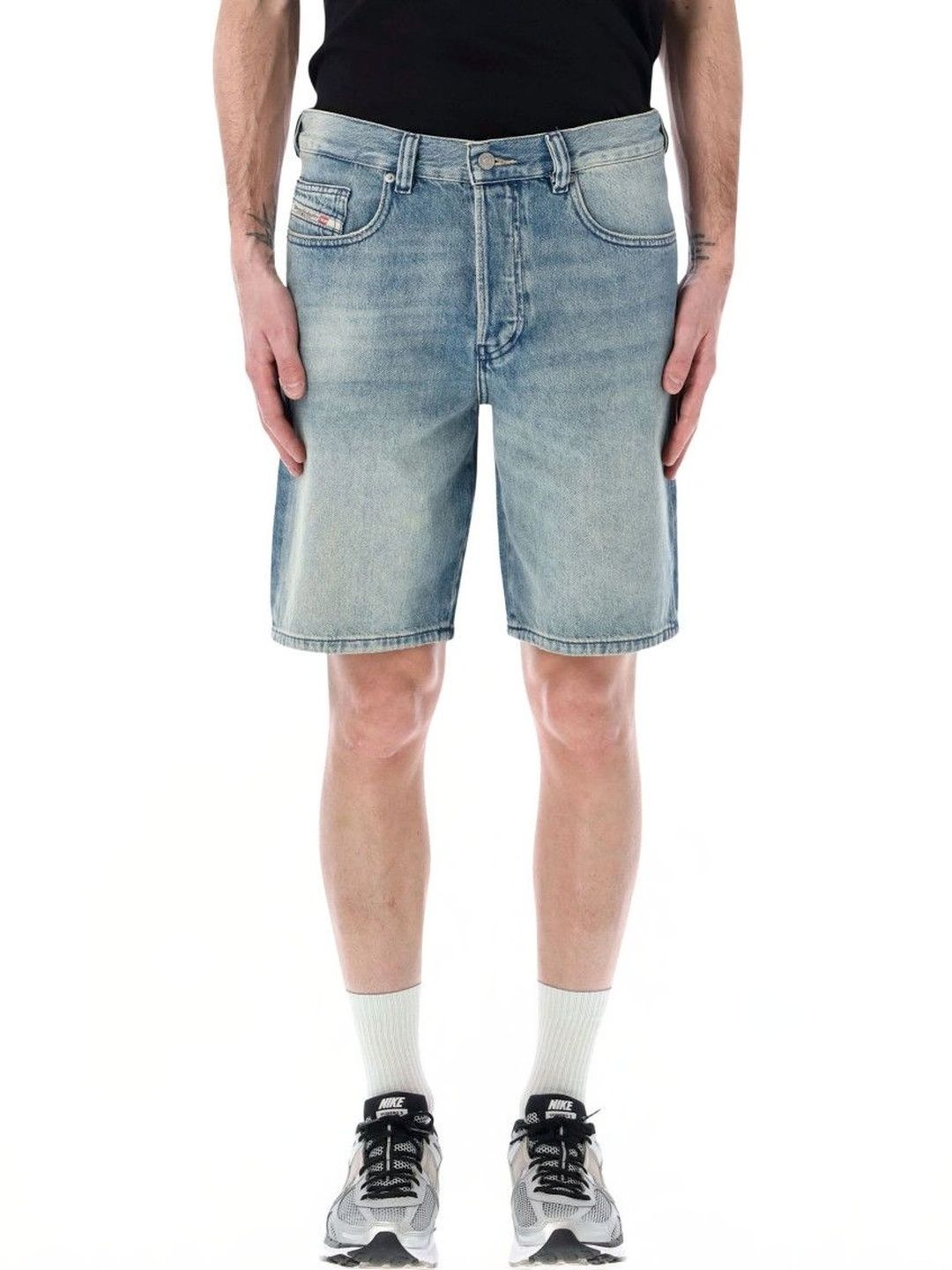 DIESEL Men Washed Denim Shorts Technology-picture-45