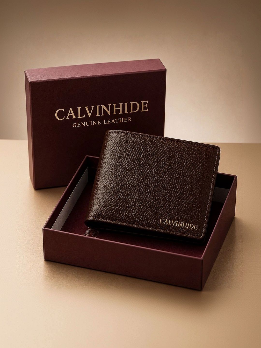 Calvinhide Men Textured Leather Two Fold Wallet-picture-48