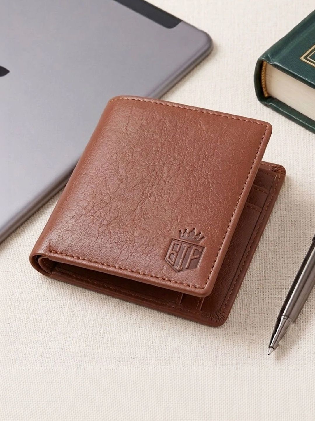 BIF Men Textured PU Two Fold Wallet-picture-18