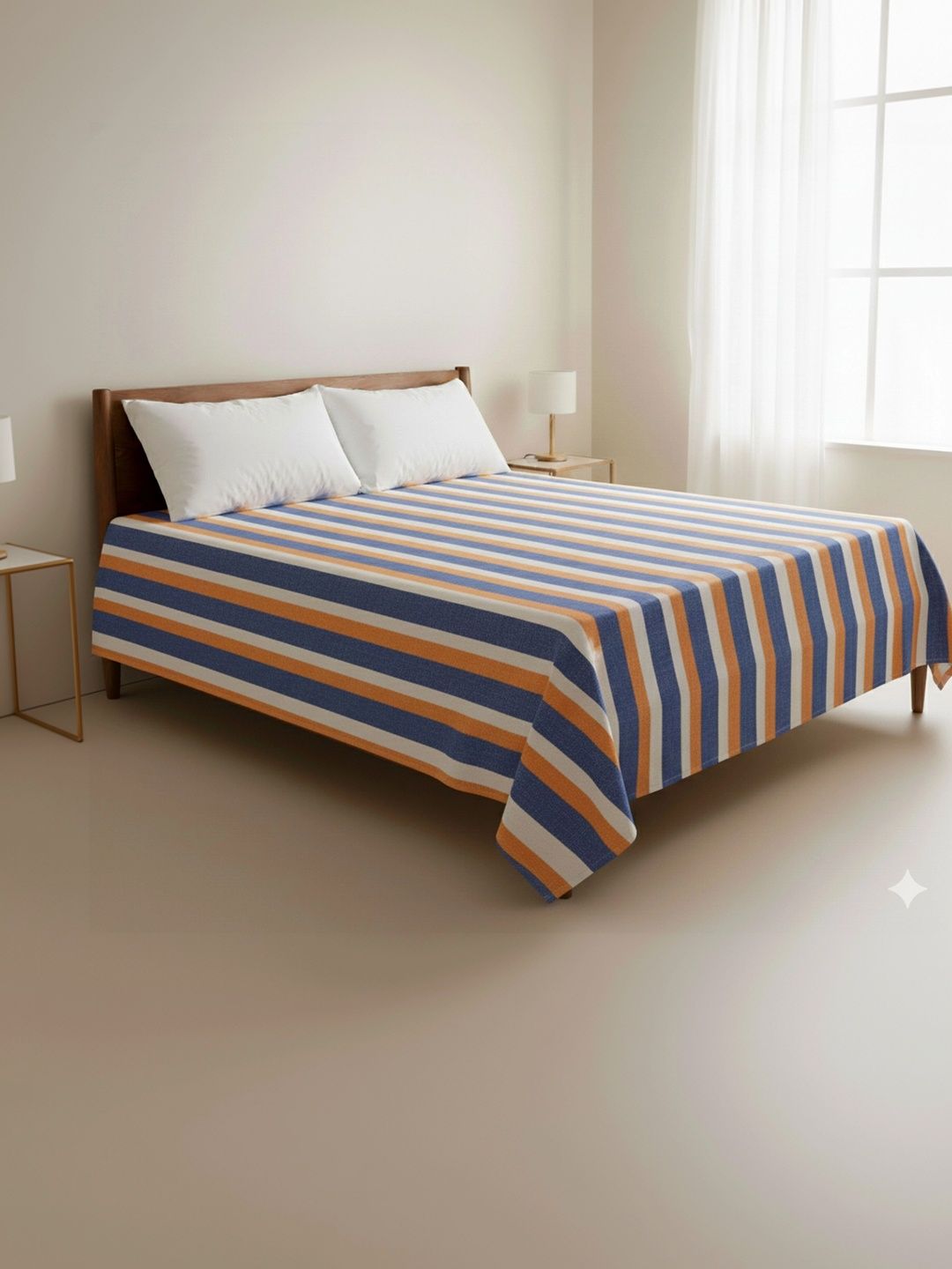 Tharunsha Elite Yellow Striped 210 GSM Dohar-image-12