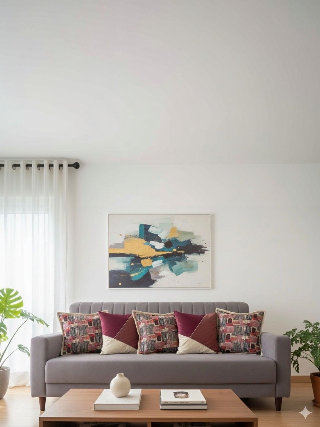 M'Weaves Multicoloured Set of 2 Geometric Square Cushion Covers-image-18