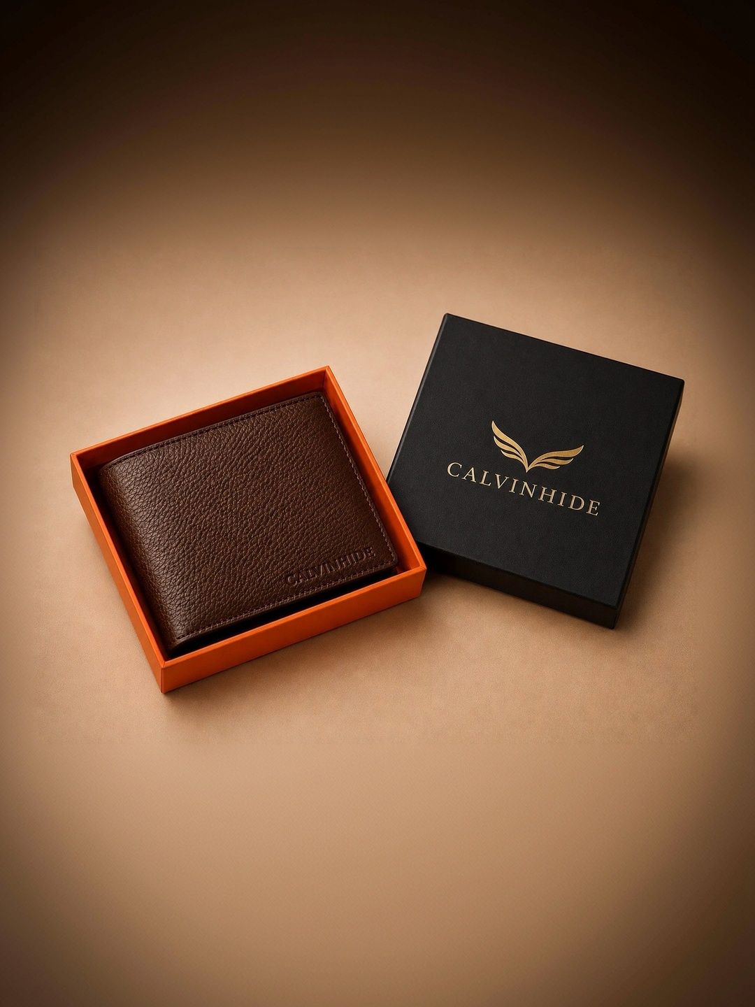 Calvinhide Men Textured Leather Two Fold Wallet-picture-27