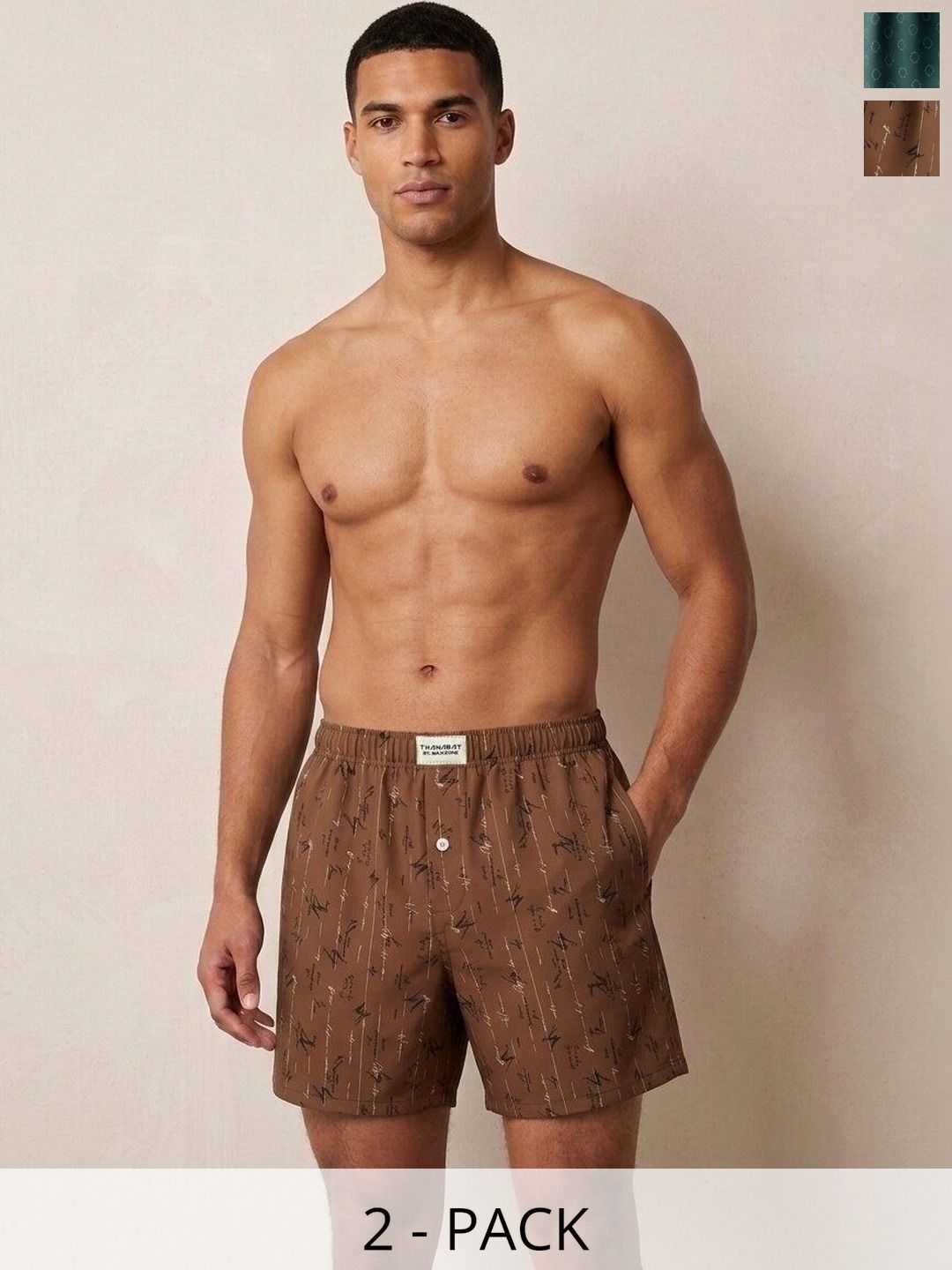 MAXZONE Pack Of 2 Printed Pure Cotton Boxers-picture-42