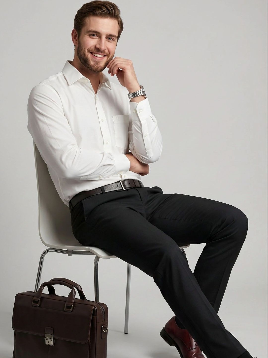 Charagh Din Men Comfort Formal Shirt-picture-21