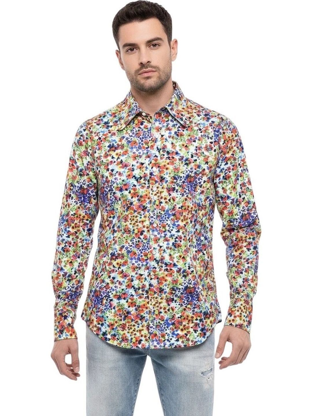 Dsquared2 Men Floral Printed Casual Shirt-picture-37