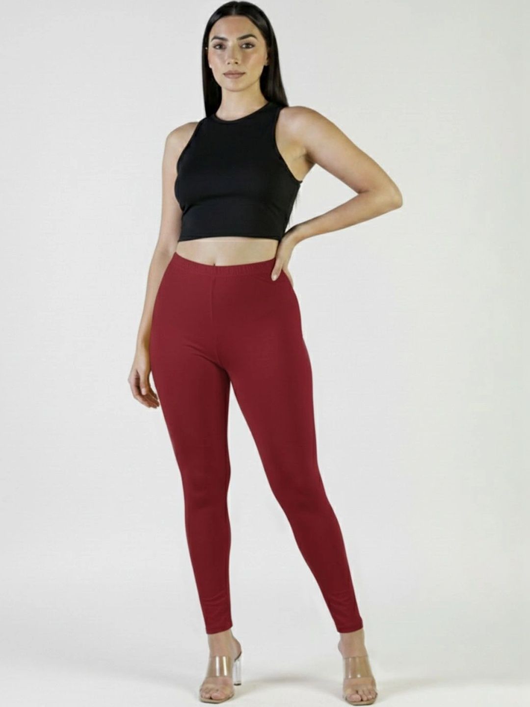Plus Size Women Cotton Leggings-image-4