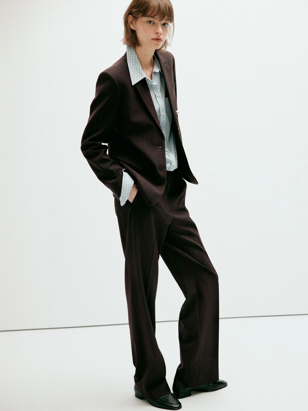 MANGO Striped Single Breasted Casual Blazer-picture-16