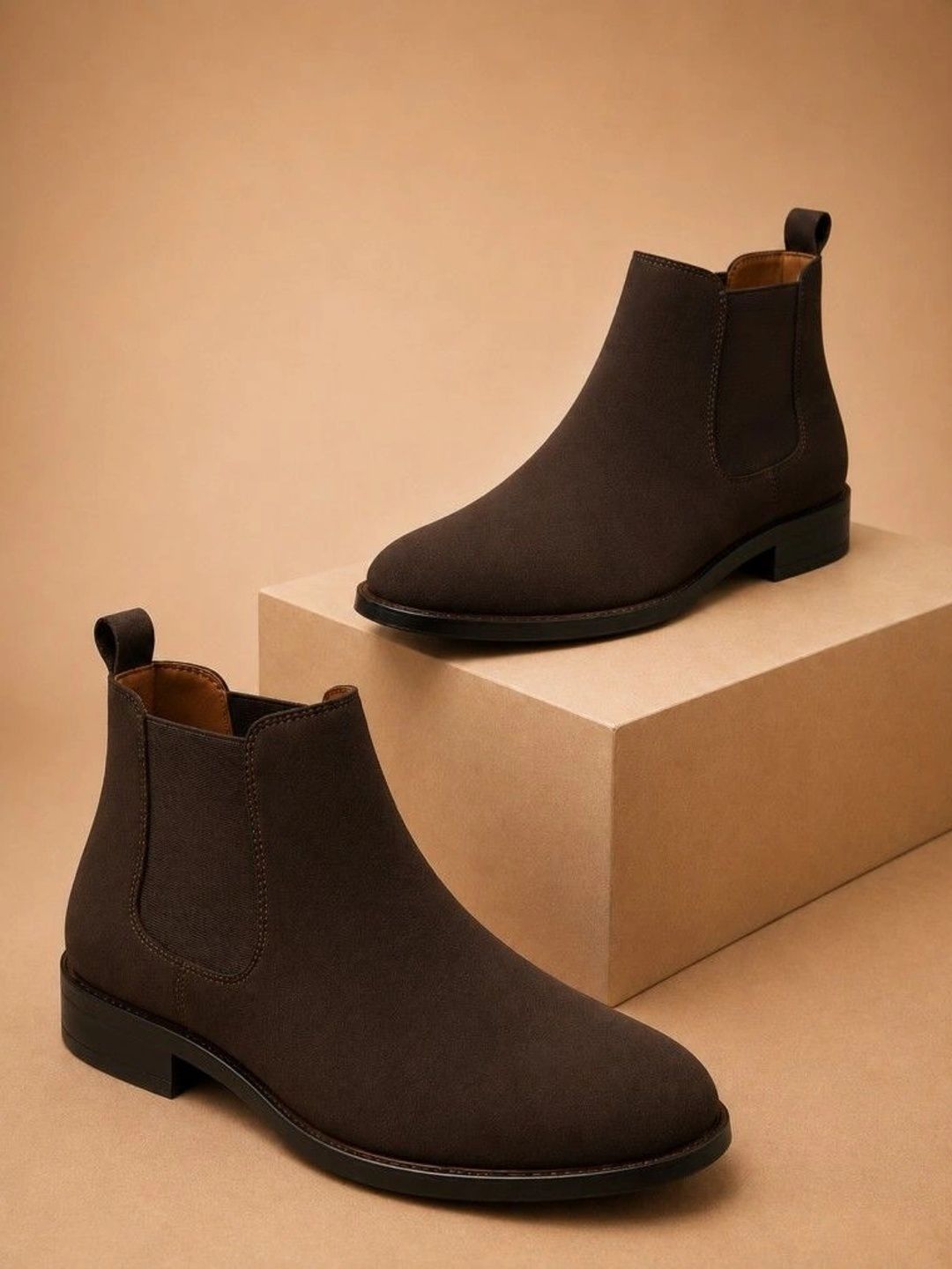 Knight Ace Men Round Toe Chelsea Boots-picture-36