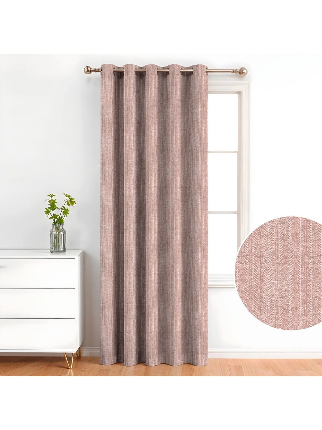 SIMPLYCURTAINS Peach-Coloured Room Darkening Door Curtain-picture-50
