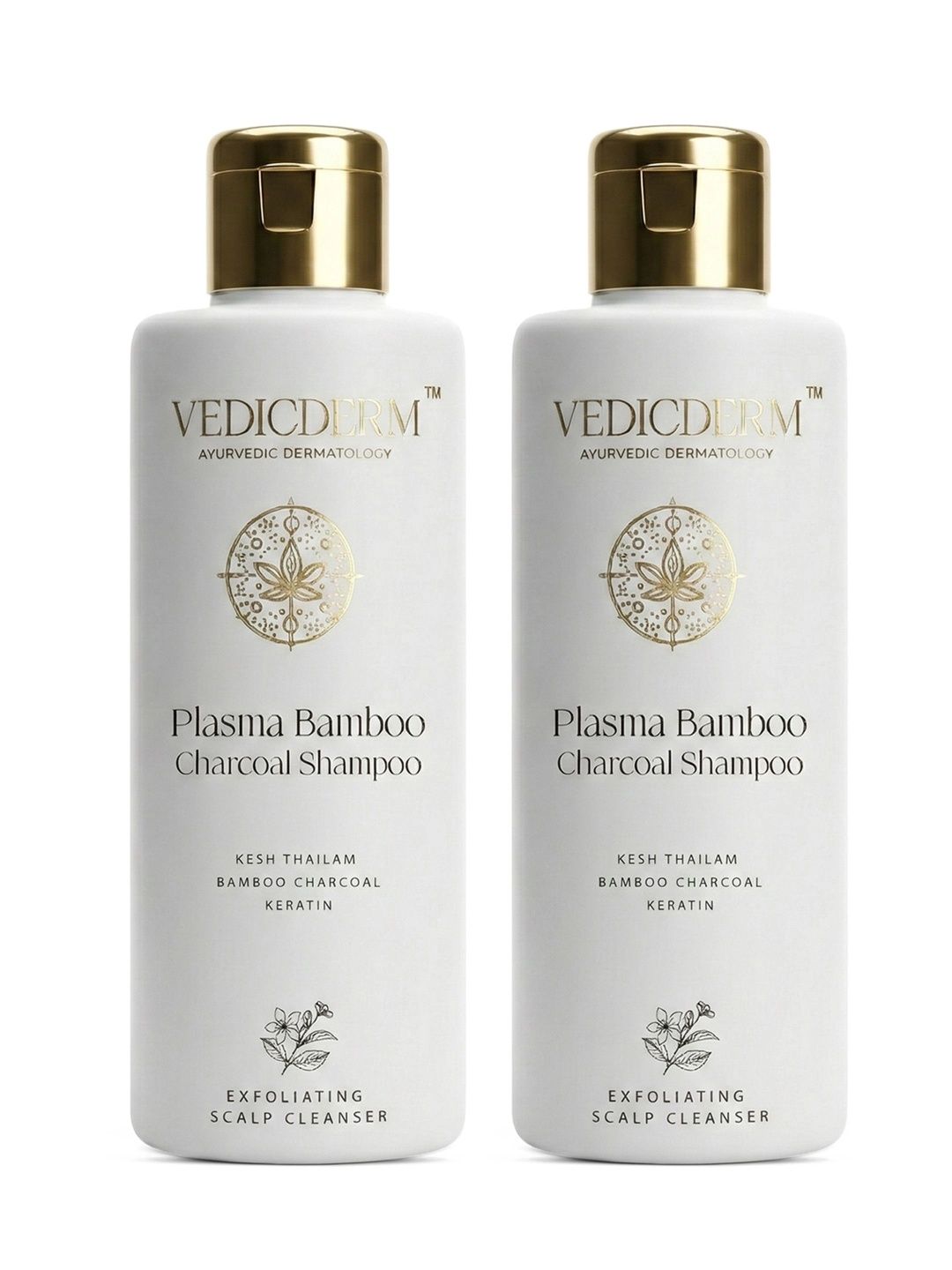 VEDICDERM Set Of 2 Bamboo Charcoal Shampoo for Psoriasis & Sensitive Scalp - 200 ml each-image-36