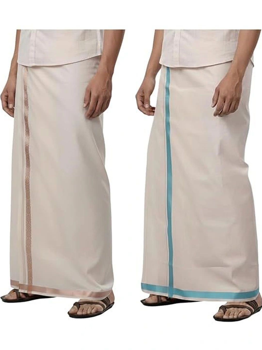 Hornbill Enterprises Men Striped Cotton Dhoti Dhotis-picture-57