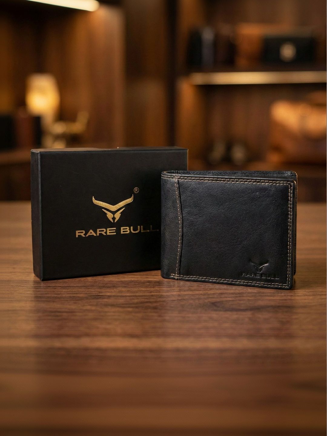 RARE BULL Men Leather Two Fold Wallet-picture-35