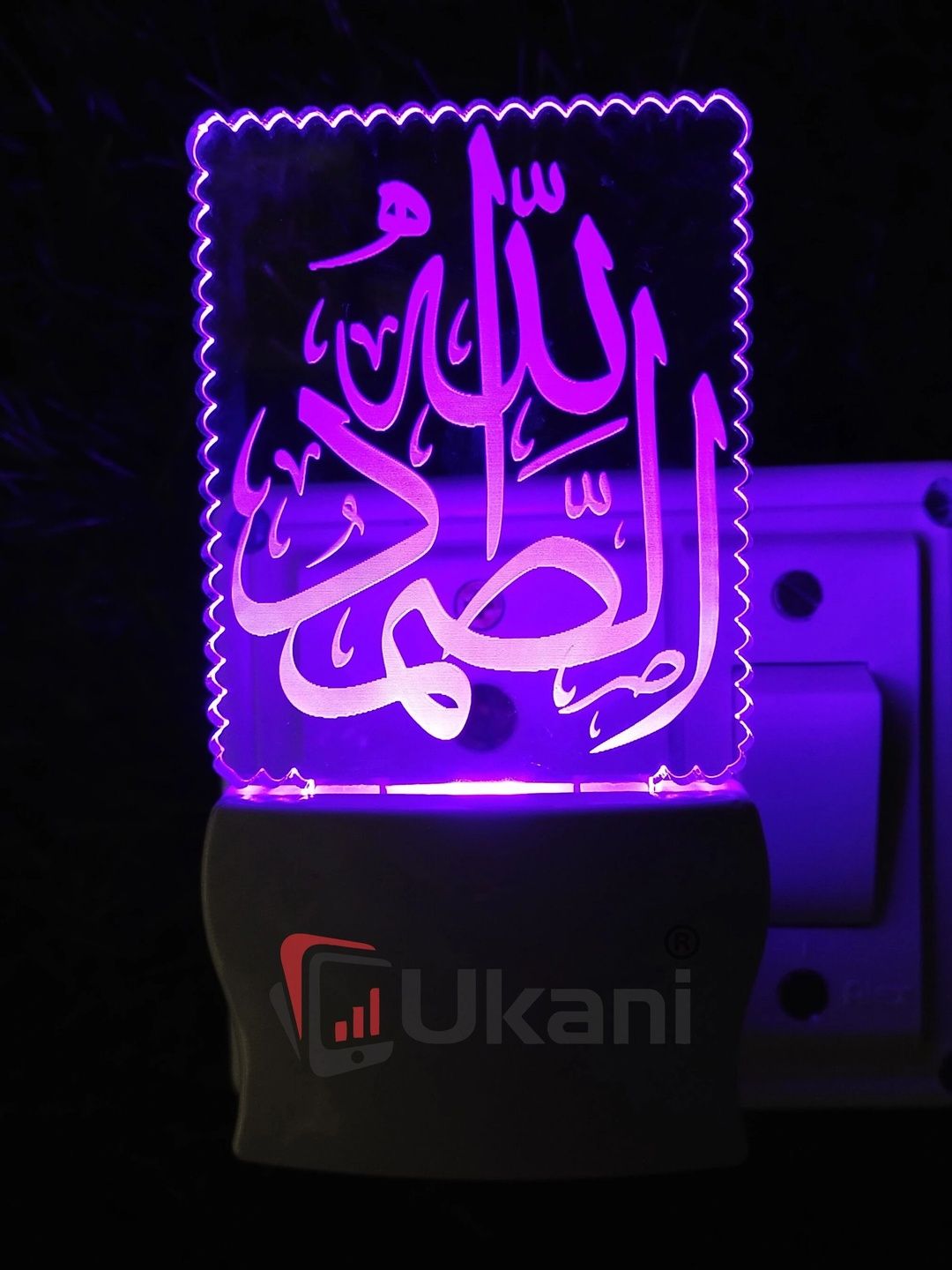 Ukani Multicoloured Printed Acrylic Rectangle Table Lamp-picture-36