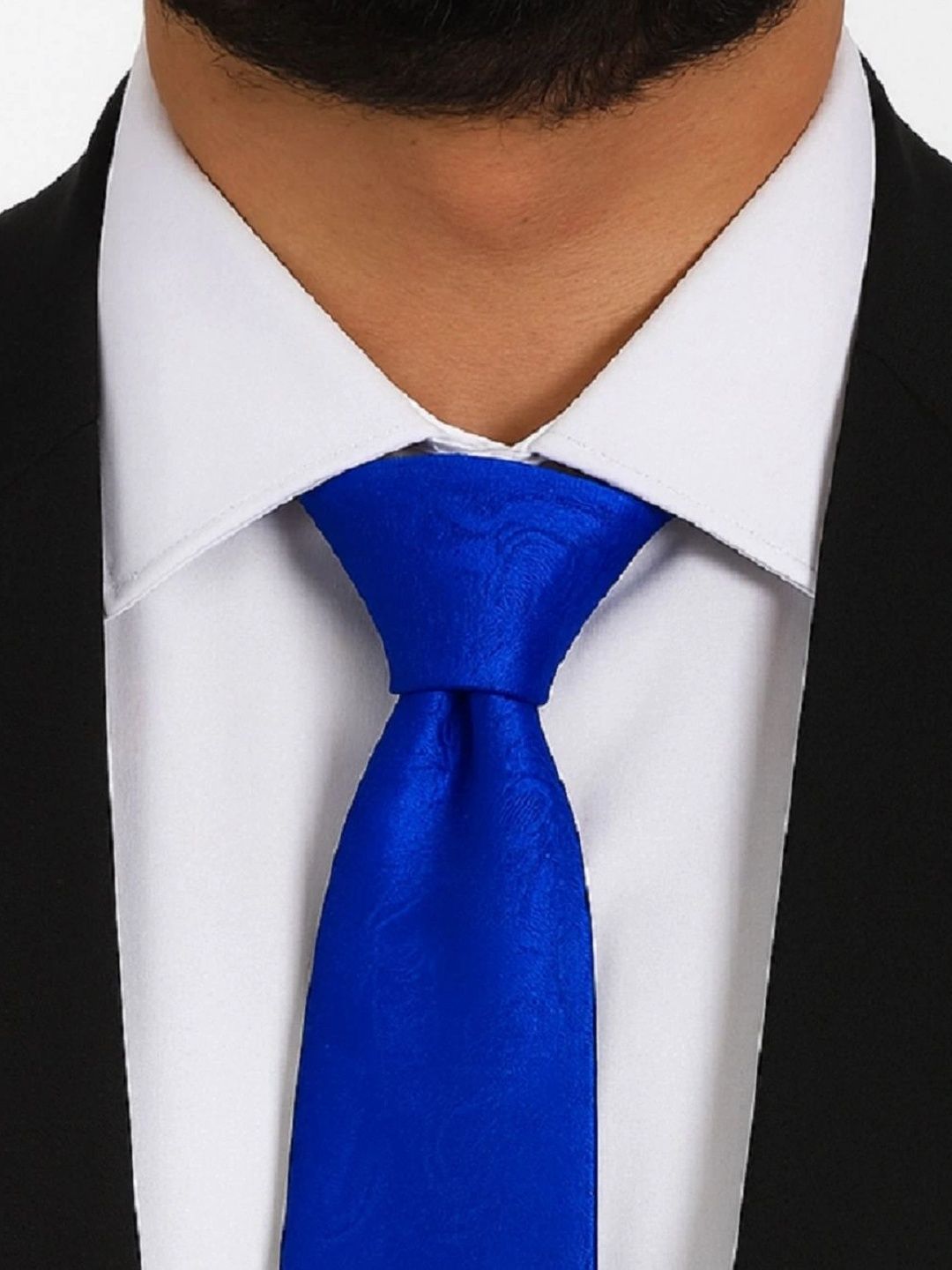 ZITTI Men Woven Design Broad Tie-picture-26