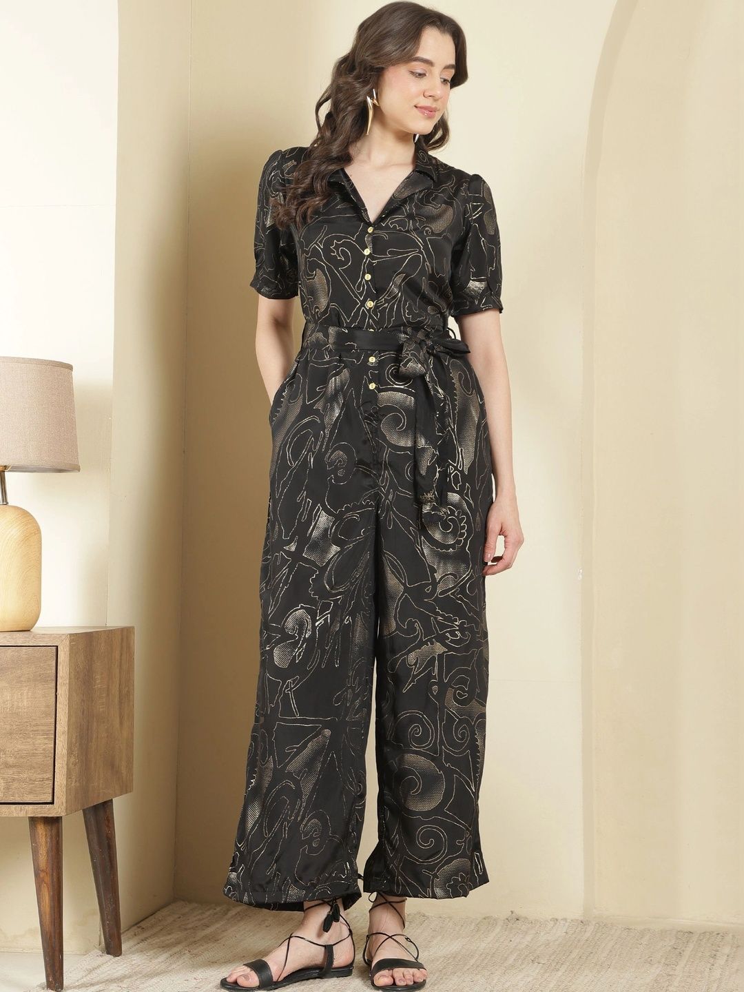 KALAMIR Printed Basic Jumpsuit-picture-34