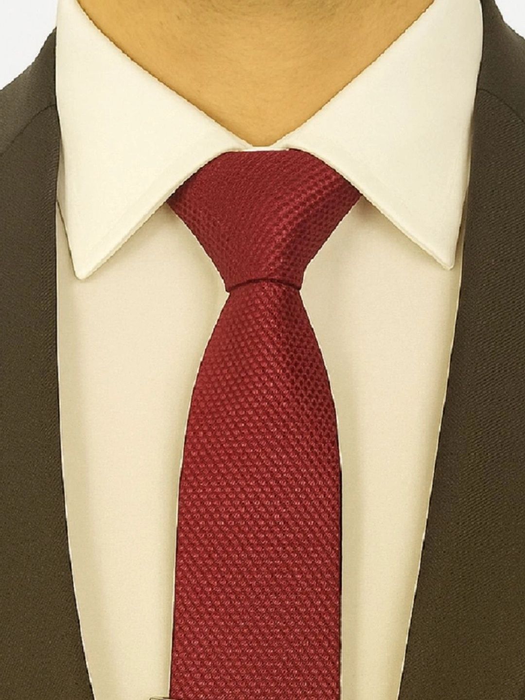 ZITTI Men Woven Design Broad Tie-picture-19