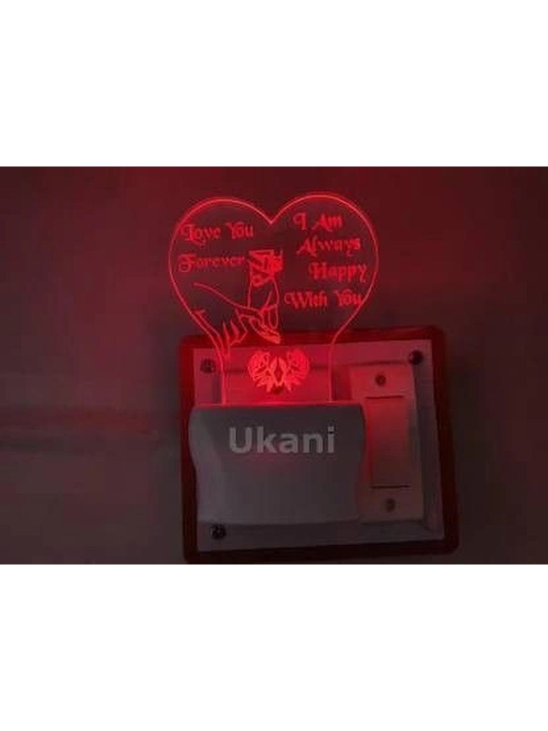 Ukani White Acrylic Quirky Abstract Shaped Table Lamp-picture-15