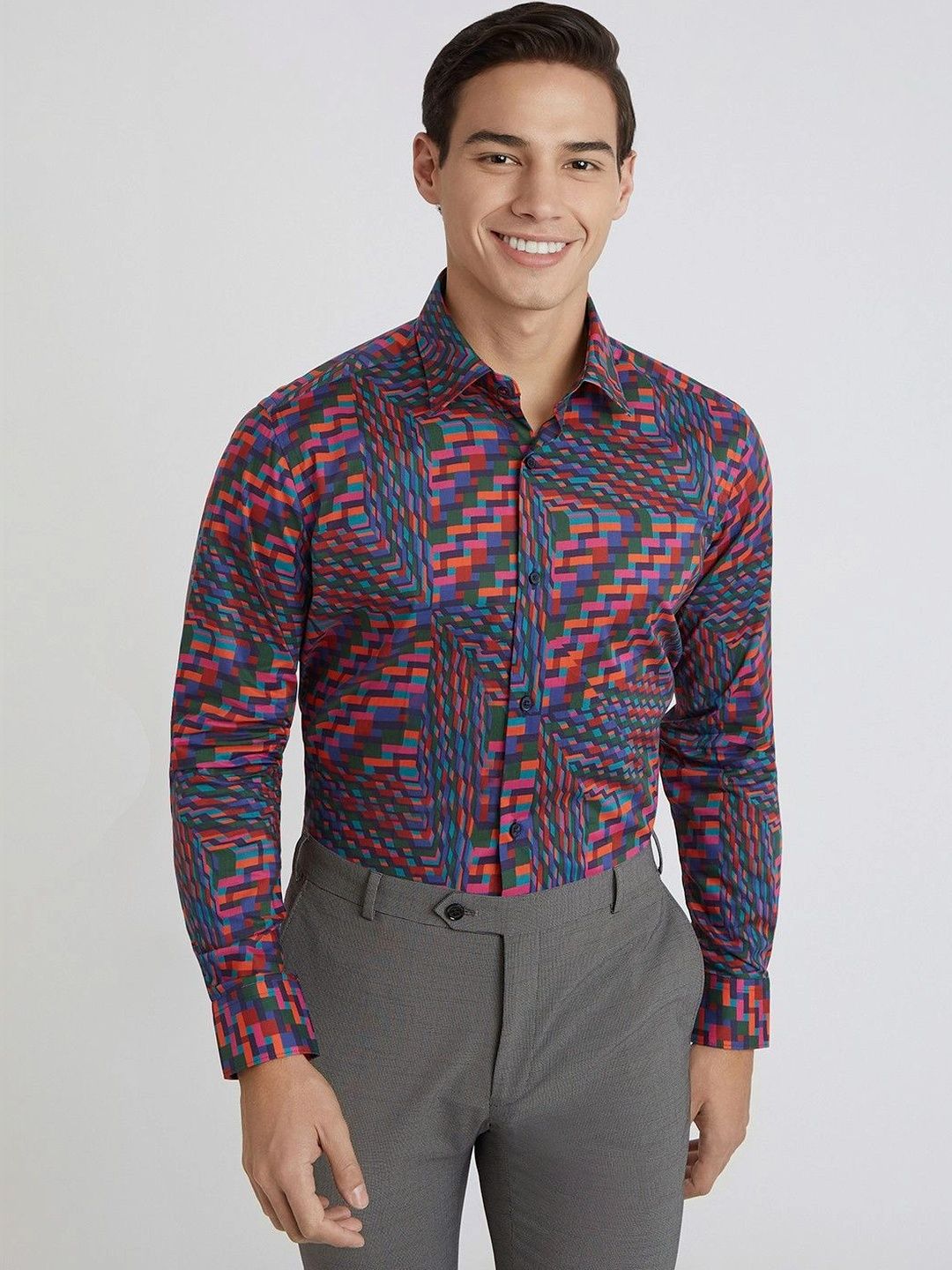 Raymond Men Standard Printed Casual Shirt-picture-25