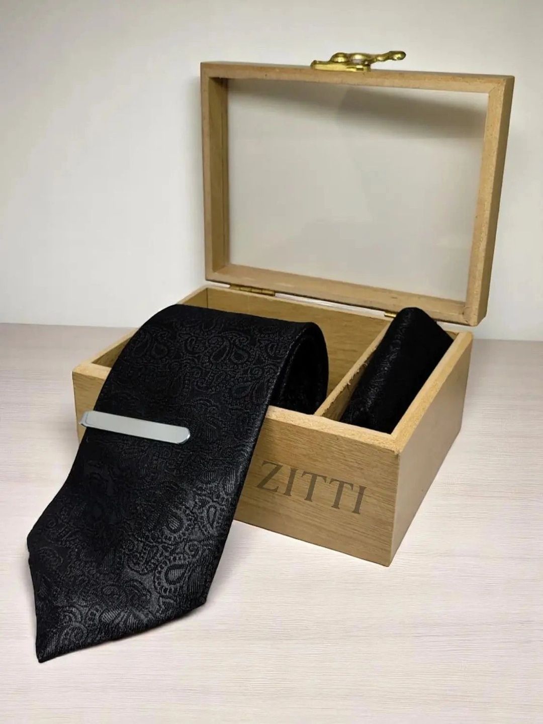 ZITTI Men Printed Broad Tie-picture-24