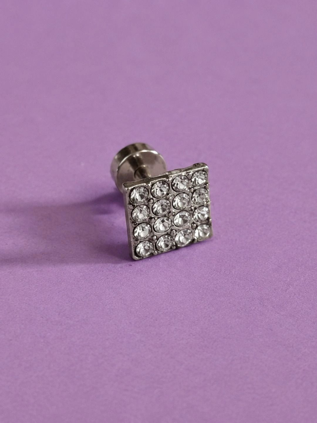 VAGHBHATT Square Studs Earrings-picture-33