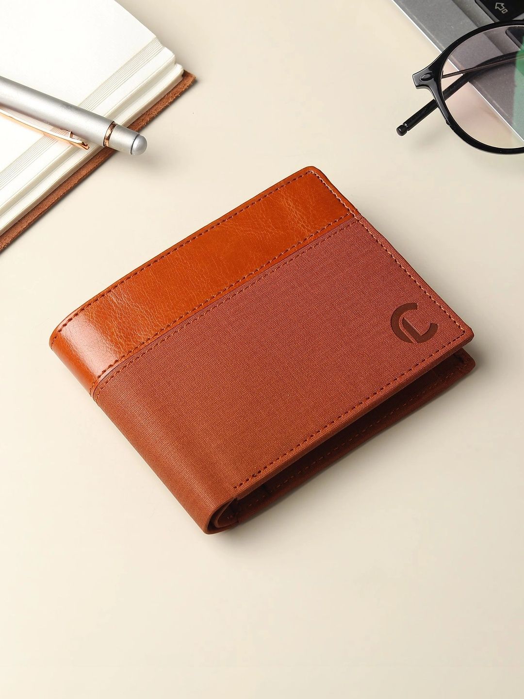 CRAFT LINE Men Textured PU Two Fold Wallet-picture-45