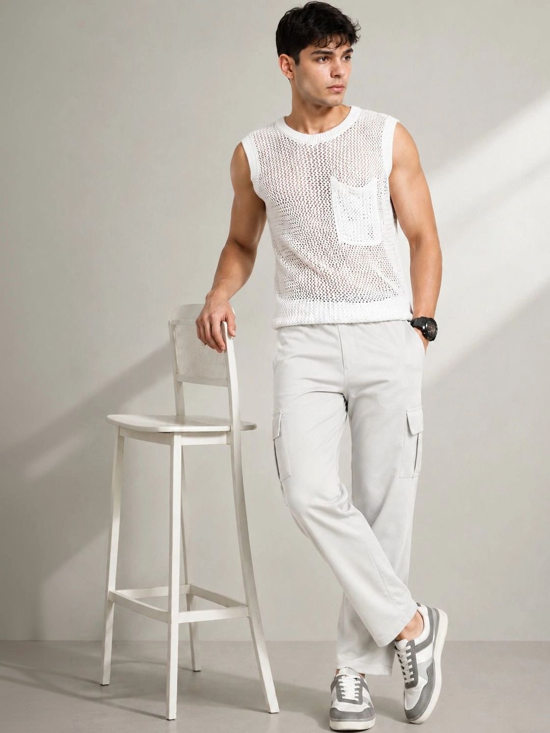 THE BEETEL HOUSE Men Smart Trousers-picture-13