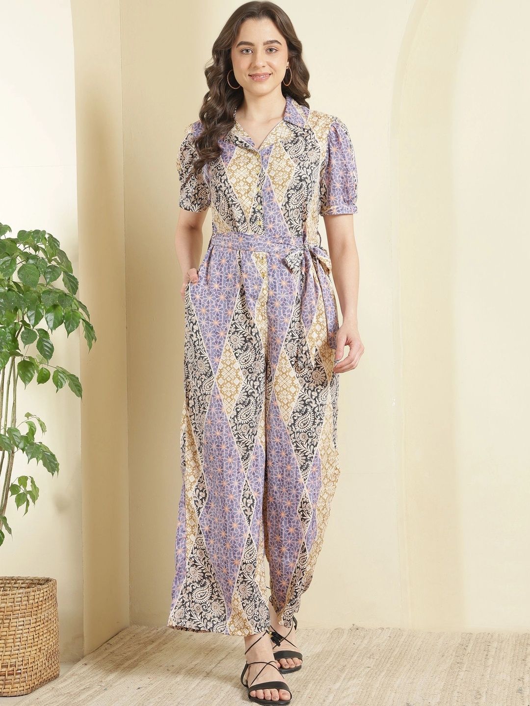 KALAMIR Printed Basic Jumpsuit-picture-13