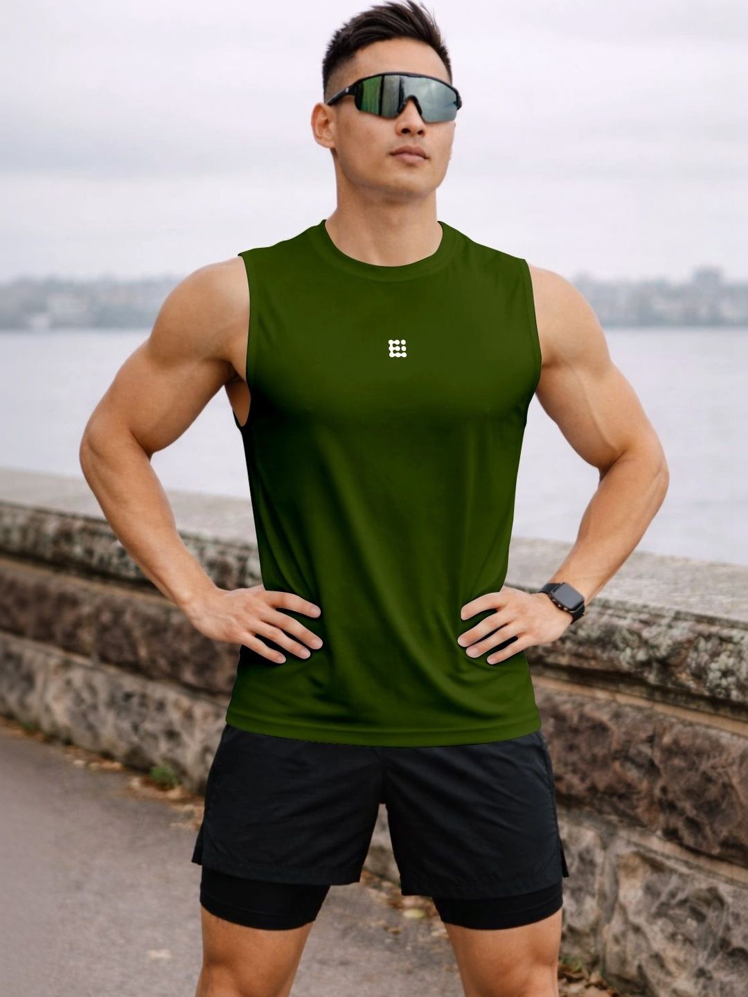 ENRIZZ X FITNESS EXCHANGE Men Brand Logo Dri-FIT T-shirt-picture-14