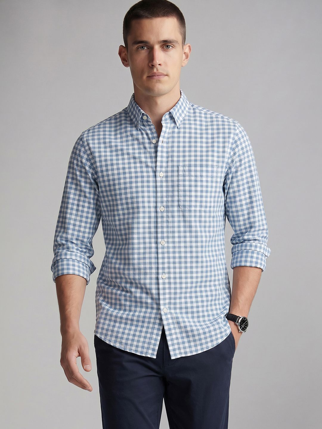Van Heusen Checked Casual Shirt-image-30
