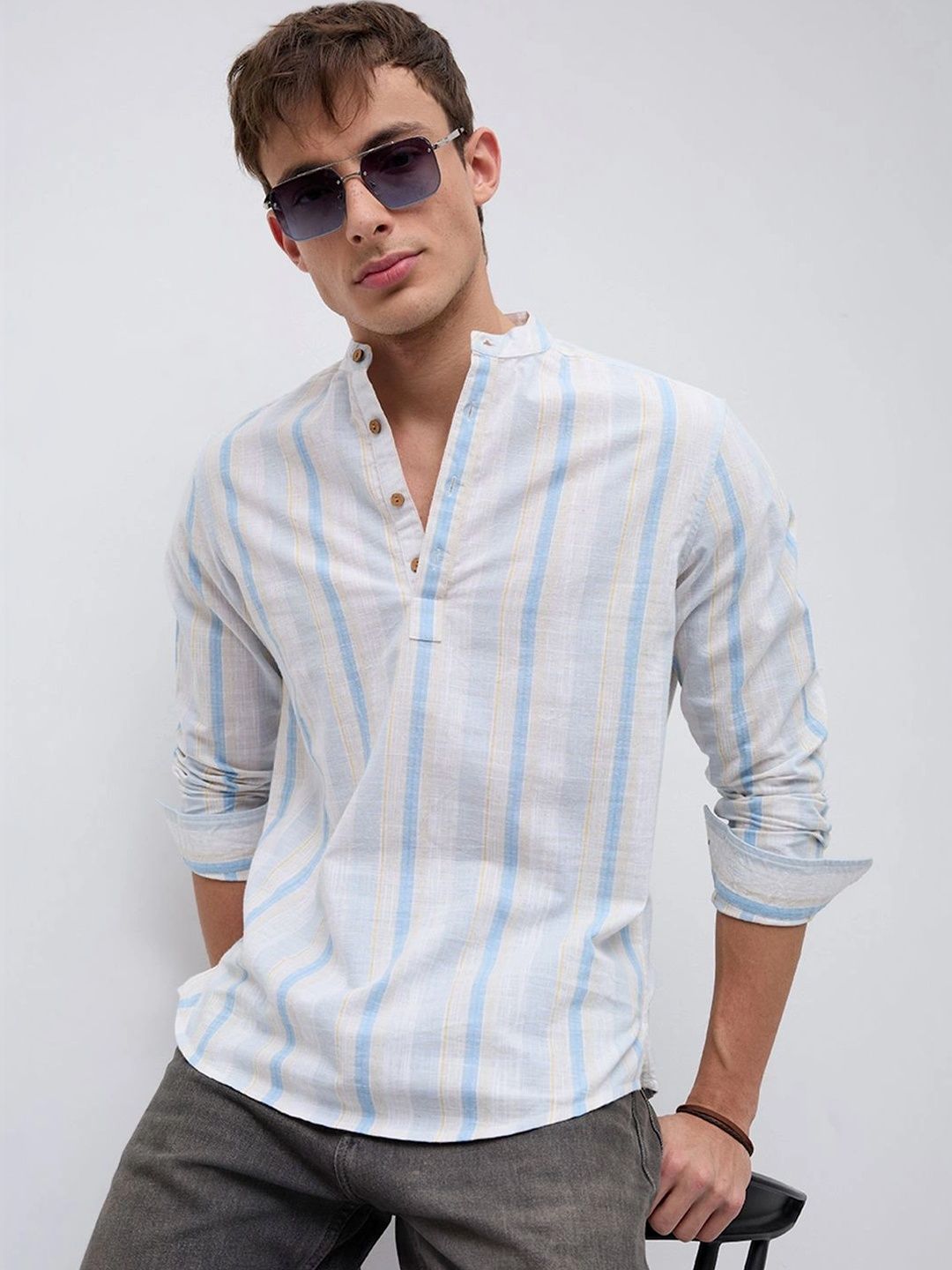 VASTRADO Men Printed Kurta-image-20