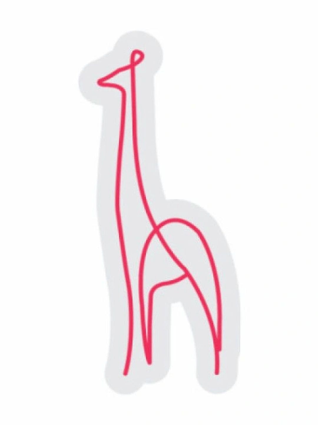 Custom Neon Pink Giraffe Bulb String Lights-image-21