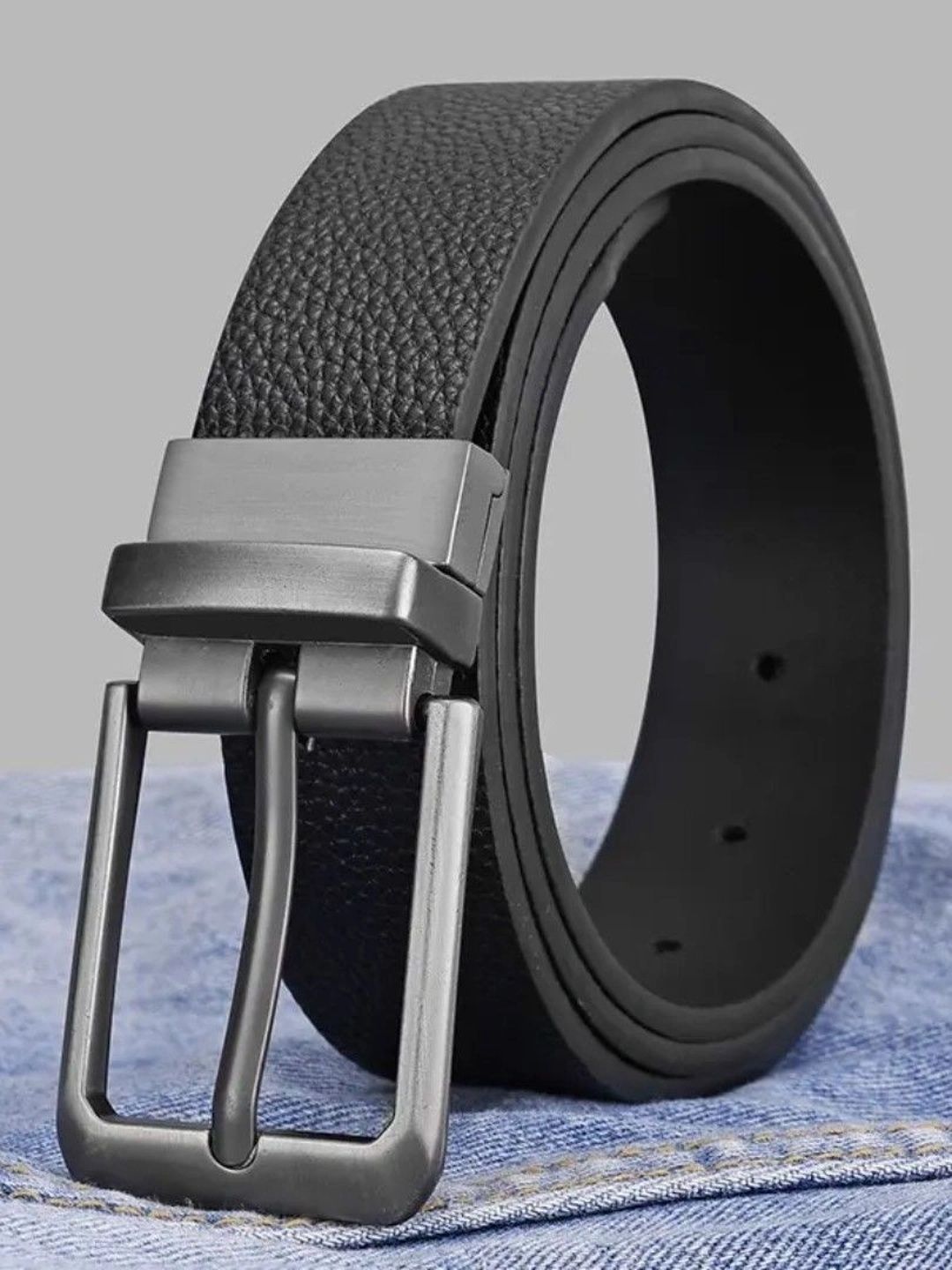Roadster Men Textured PU Reversible Formal Belt-picture-44