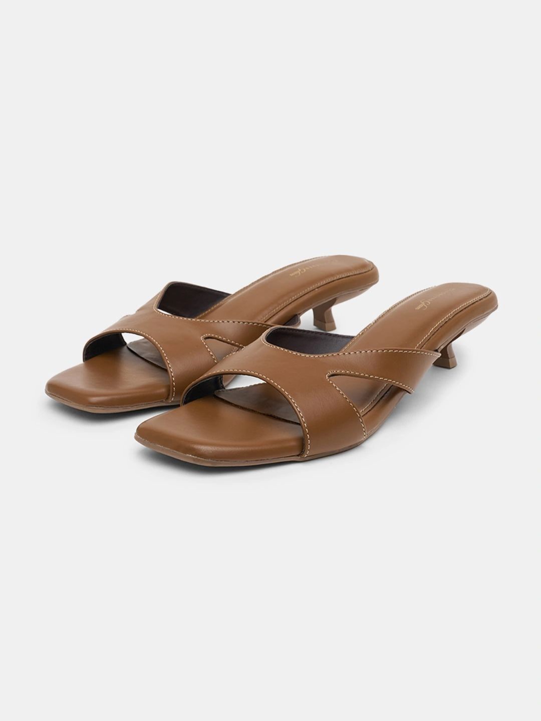 Forever Glam by Pantaloons PU Kitten Mules-picture-41