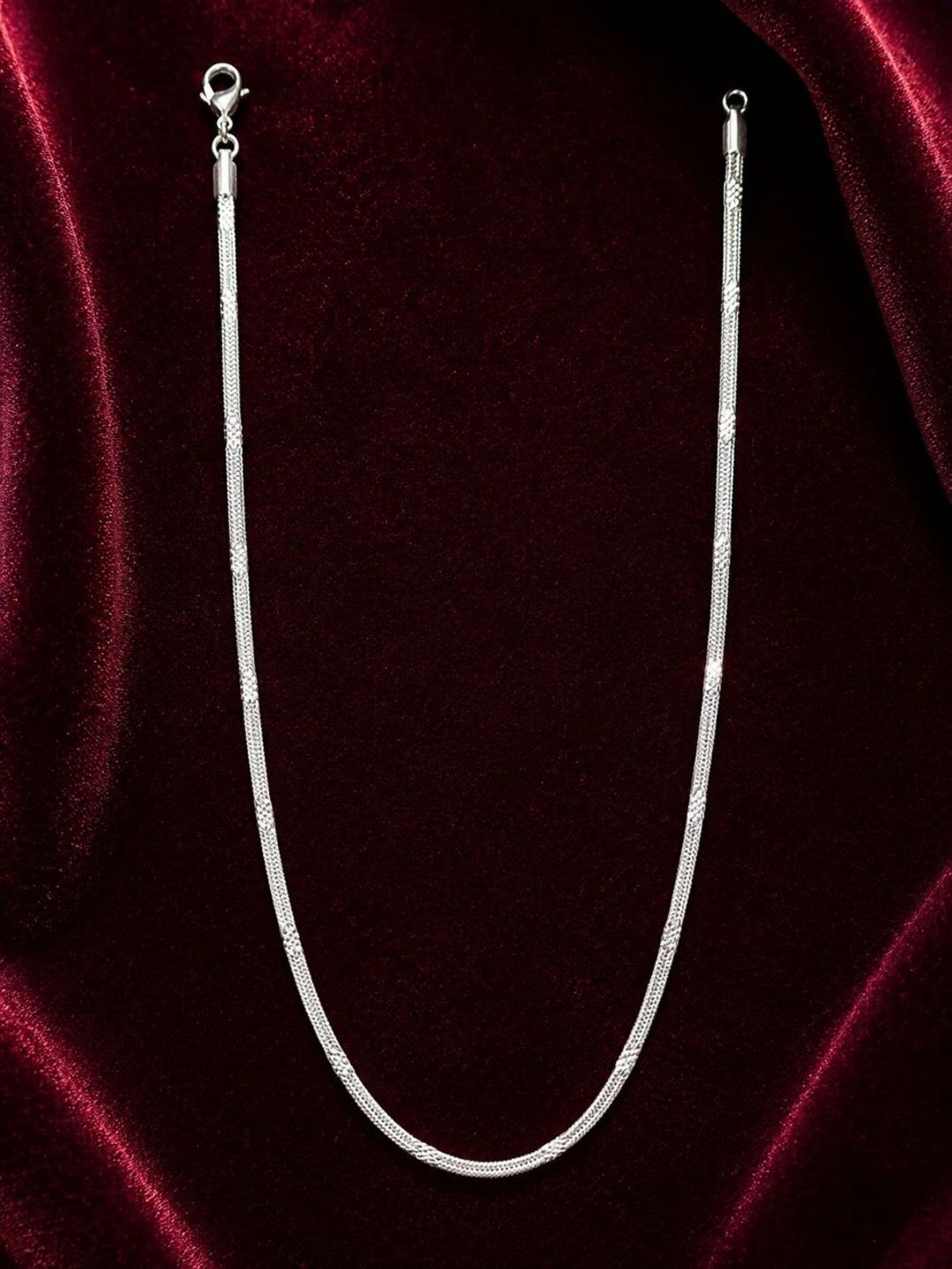forevershine Rhodium-Plated SS316 Snake Chain Necklace-picture-17