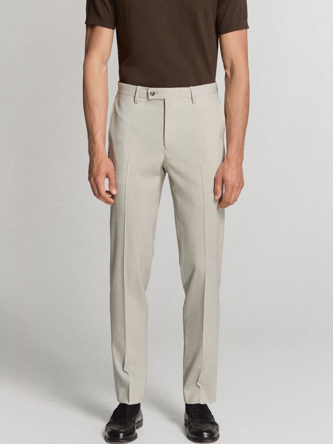 MANGO MAN Men High-Rise Easy Wash Trousers-picture-40