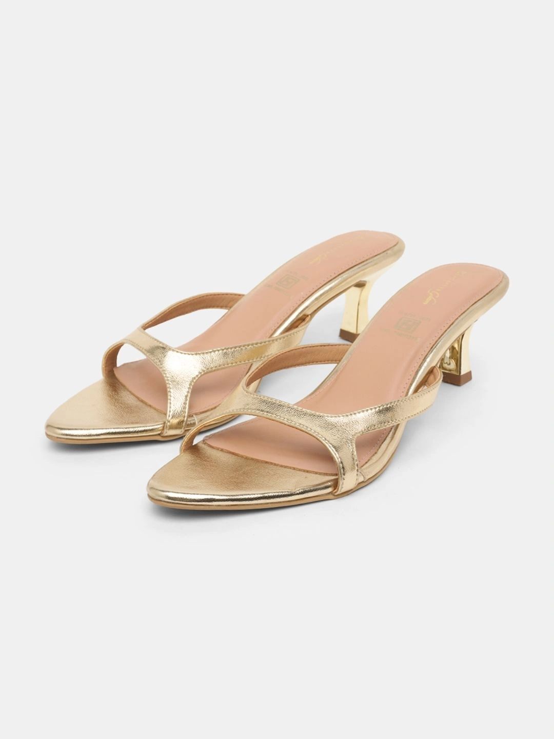 Forever Glam by Pantaloons PU Kitten Mules-image-3
