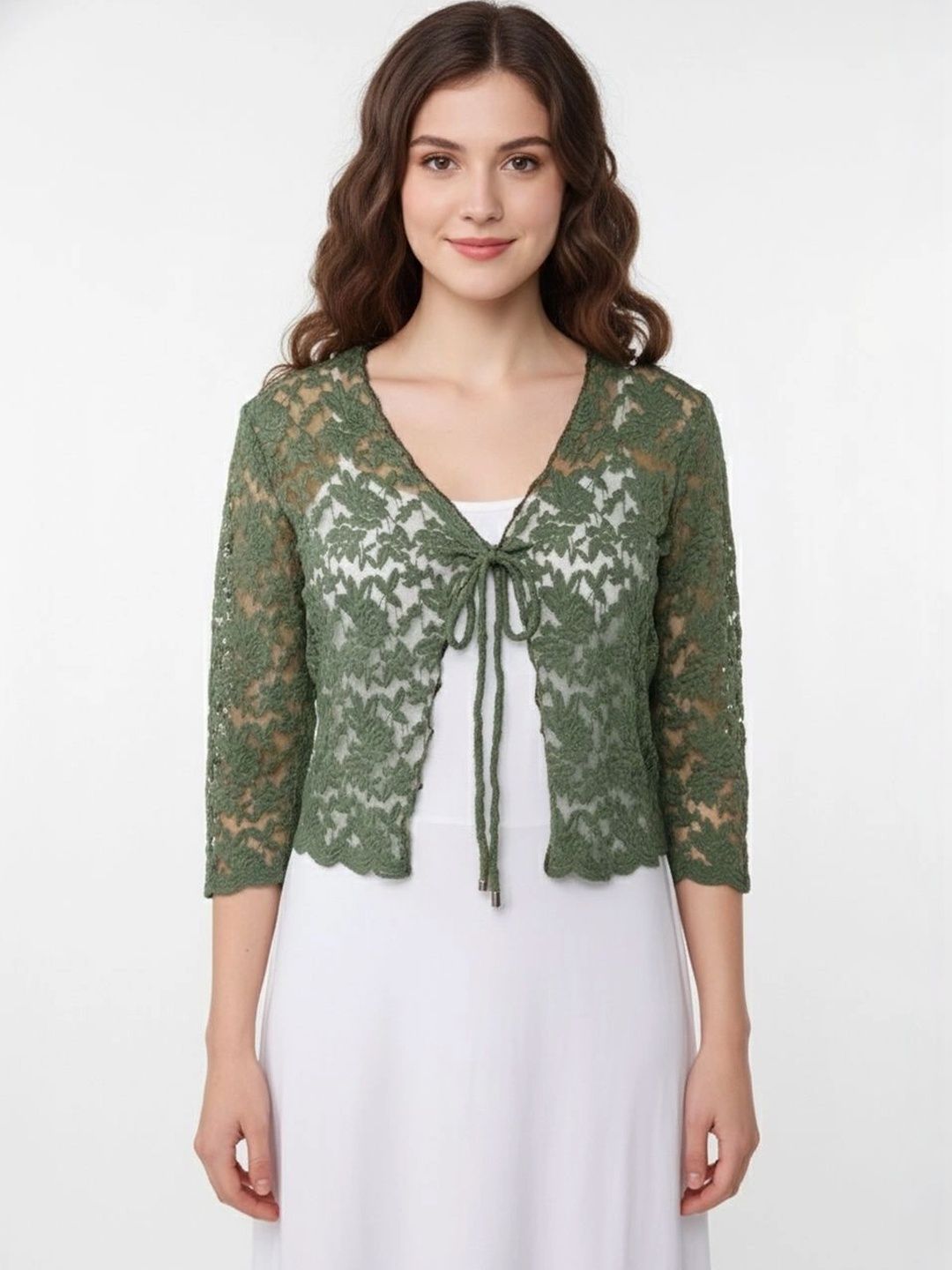AOL Women Crop Tie-Up Shrug-picture-42